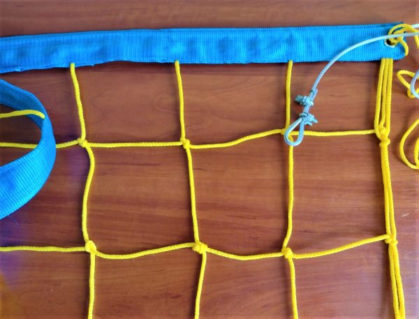Волейбольна сітка СТАНДАРТ 15 з тросом, колір в асортименті