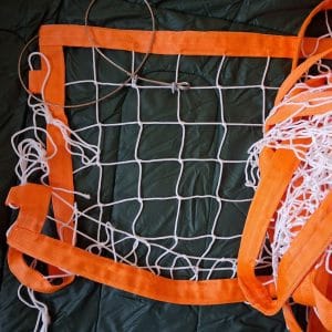 Волейбольна сітка СТАНДАРТ 10 НОРМА з тросом, колір в асортименті